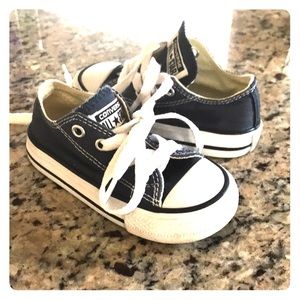 Kids navy blue Converse shoes